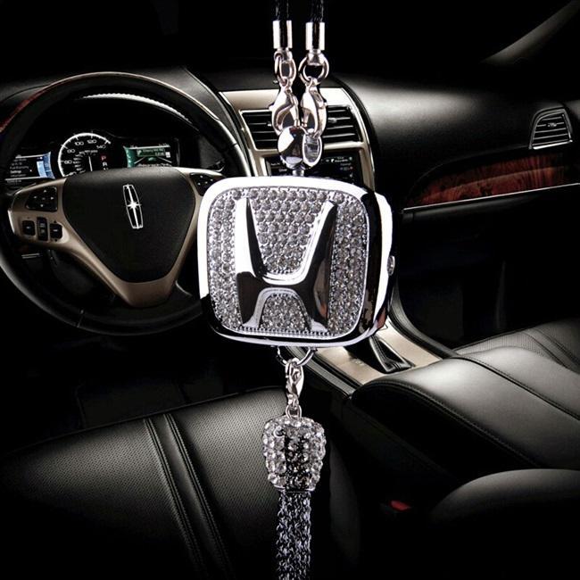 Rearview Mirror Diamond Perfume Pendant