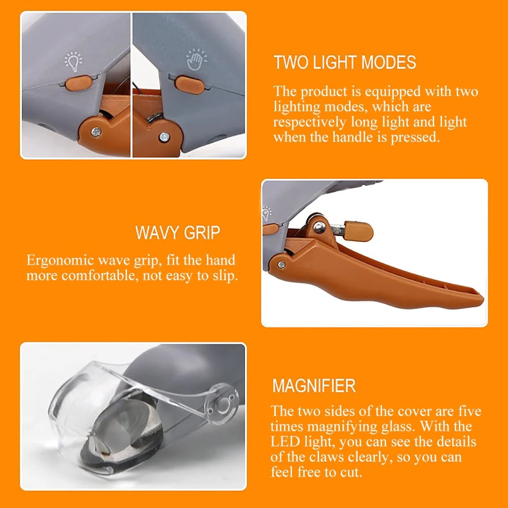 Professional LED Pet Nail Clippers