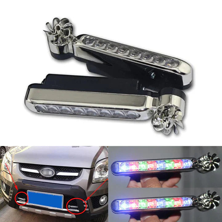 Wind-Powered Car LED Lights – Bright, Weatherproof & Energy-Free (Set of 2)