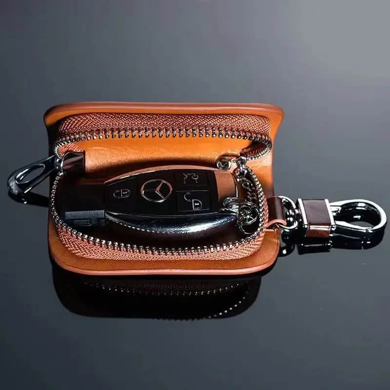 VaultKey™ Luxe Edition – Premium Leather Key Case