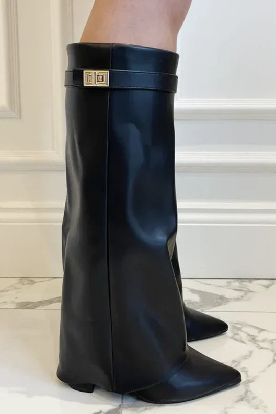 High-heel Boots with Trousers