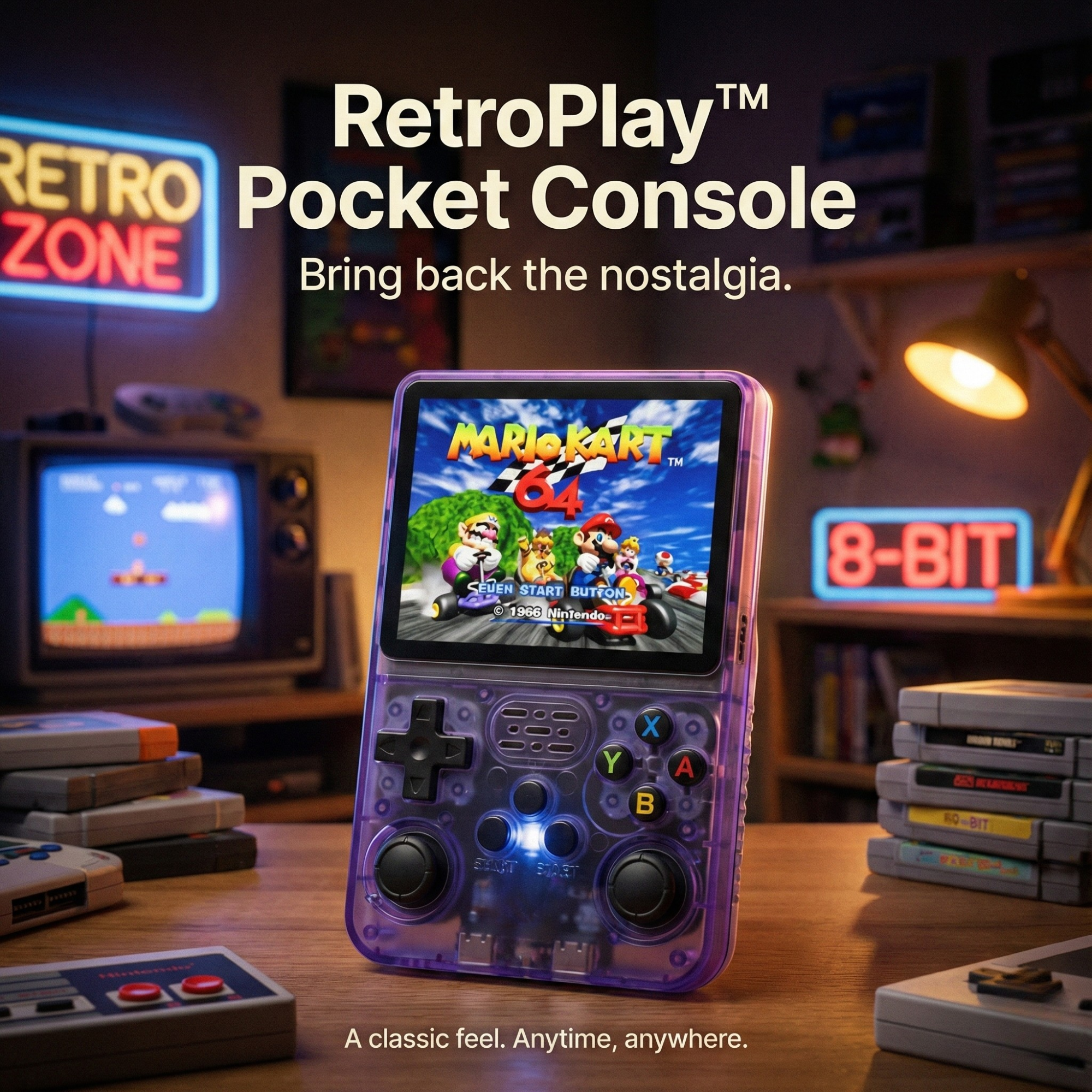 RetroPlay™ Pocket Console – 20,000+ Games of Pure Nostalgia