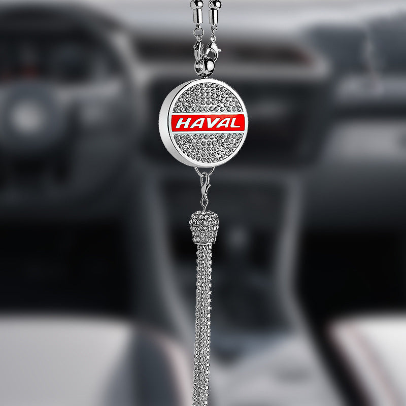 Rearview Mirror Diamond Perfume Pendant
