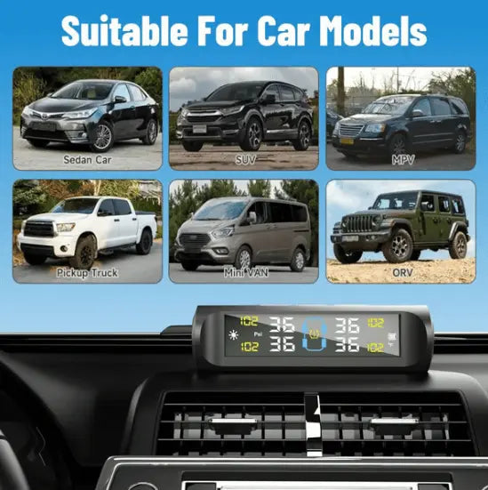 Solar Tyre Pressure Monitor – Prevents Tyre Problems Early