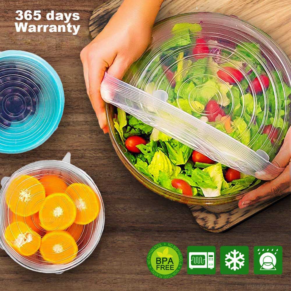 Adaptable Lid Silicone Cover Food