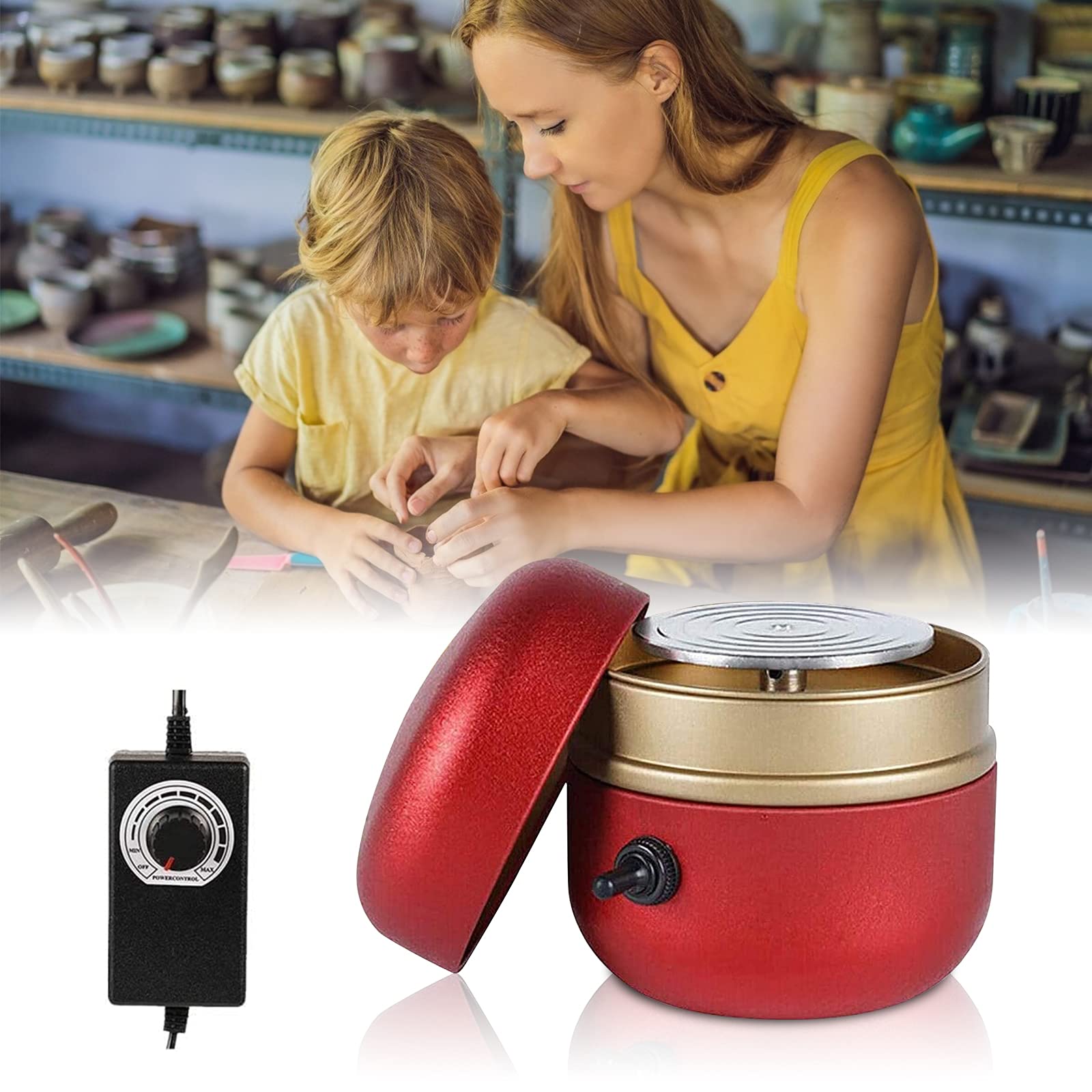 Potterly™ - Mini Pottery Wheel for Easy Home Crafting