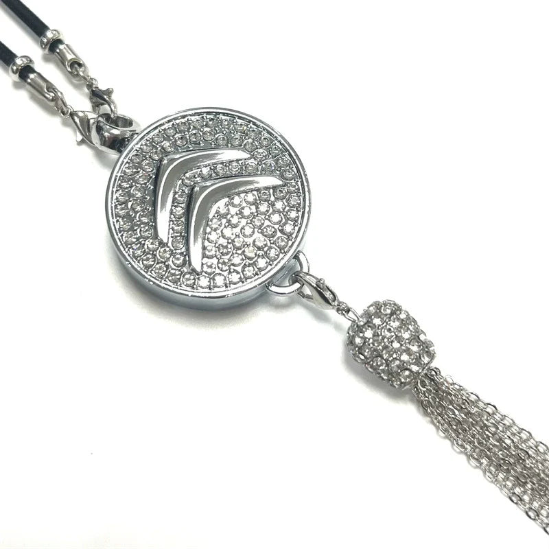 Rearview Mirror Diamond Perfume Pendant