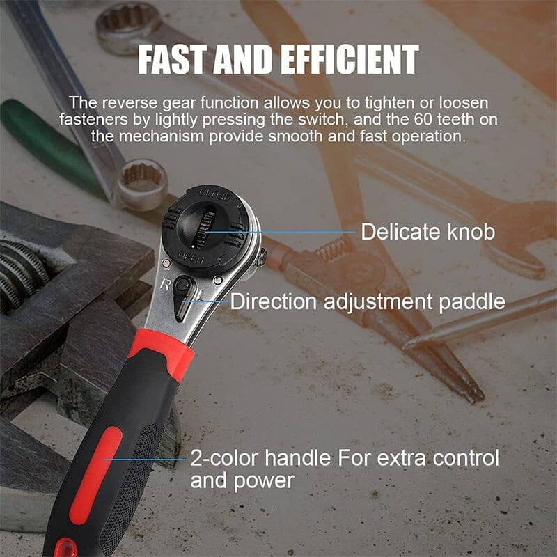 RatchetMaster™ - Universal 360° Adjustable Wrench for Every Job