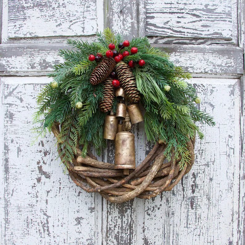 Boho Holiday Wreath