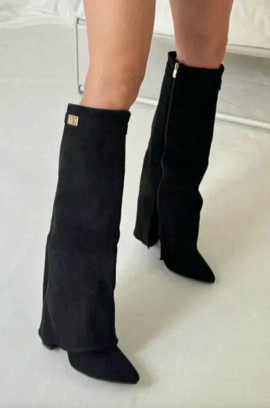High-heel Boots with Trousers