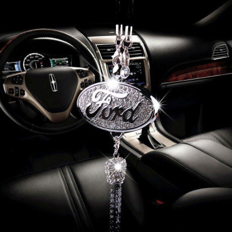 Rearview Mirror Diamond Perfume Pendant