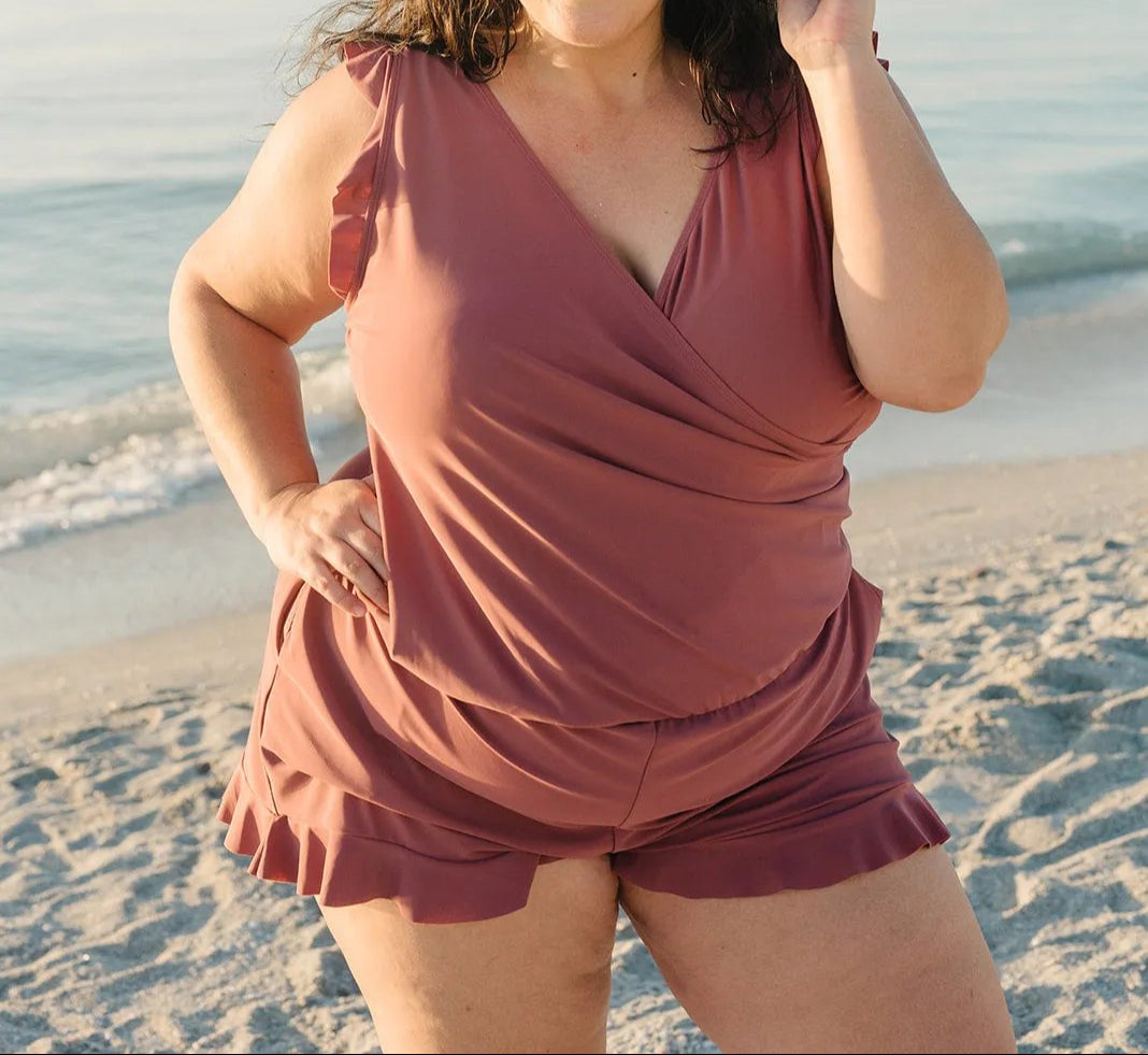 Swim Romper Built-In Bra