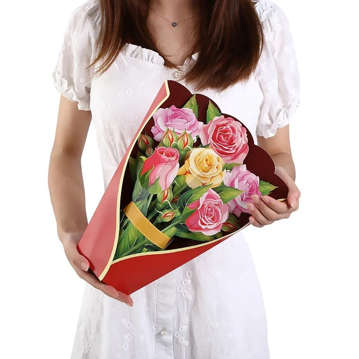 Pop Up Flower Bouquet Greeting Card
