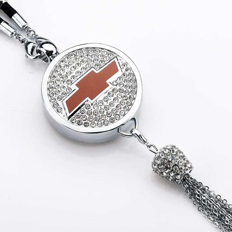 Rearview Mirror Diamond Perfume Pendant
