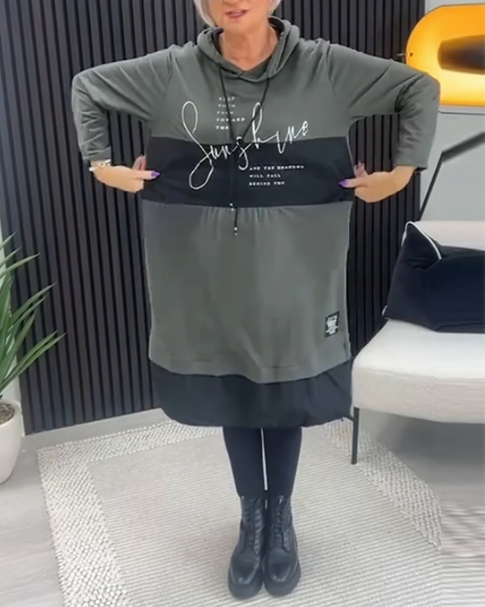 Karla Hooded Dress - Embrace the Unique Mix of Comfort and Chic