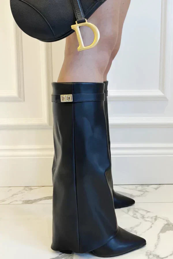 High-heel Boots with Trousers
