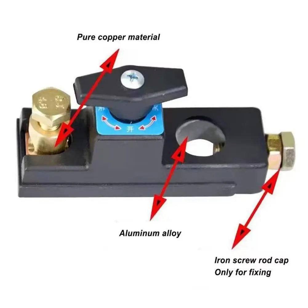 Battery Disconnect Switch - 12V & 24V Pure Copper Core