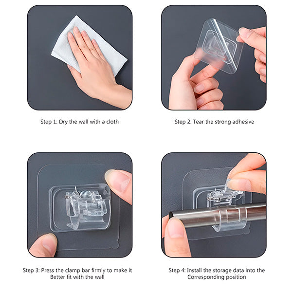 GripiFlex™ Portable Wall Hooks
