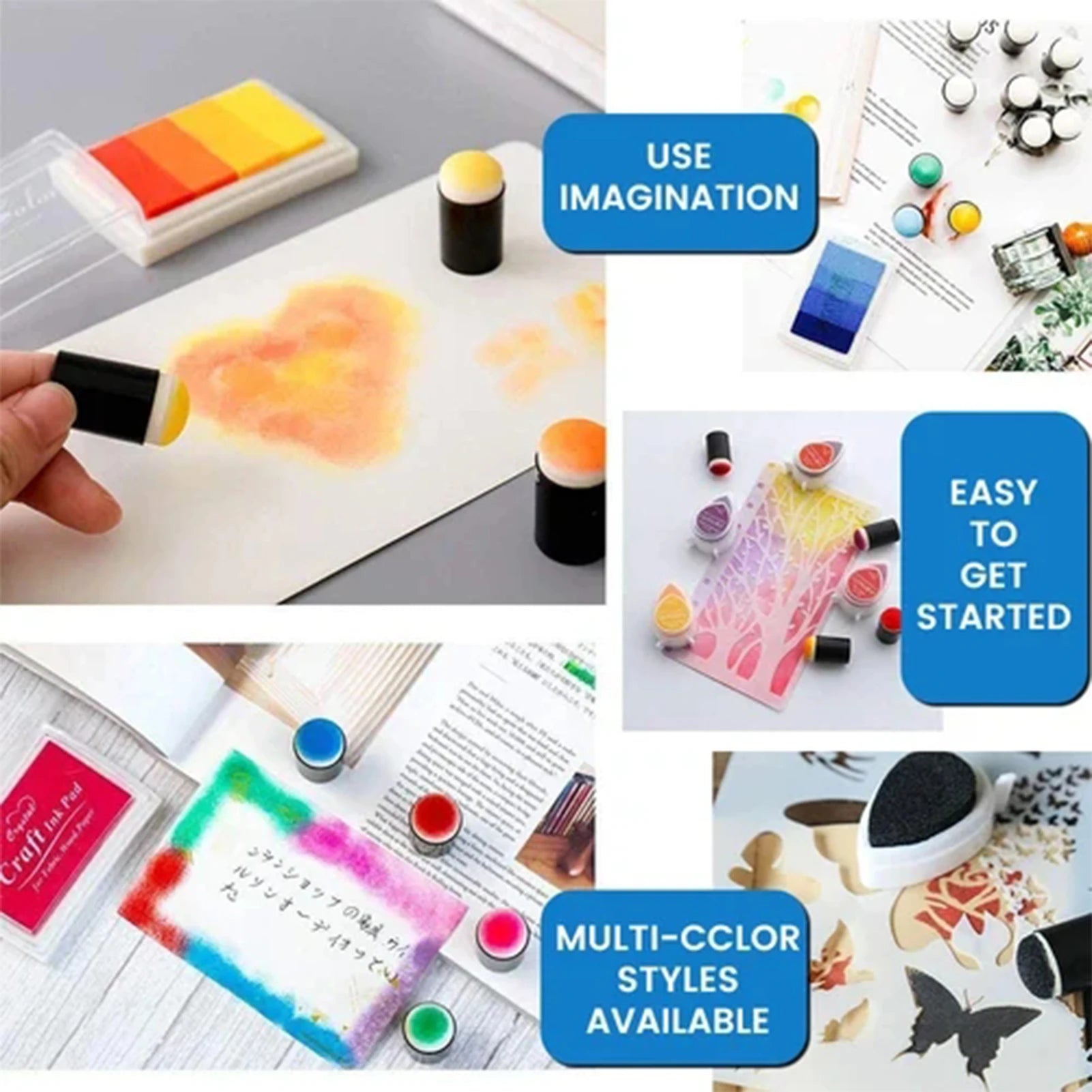 Finger Sponge Set - Clean Color Blending for Mess-Free Art