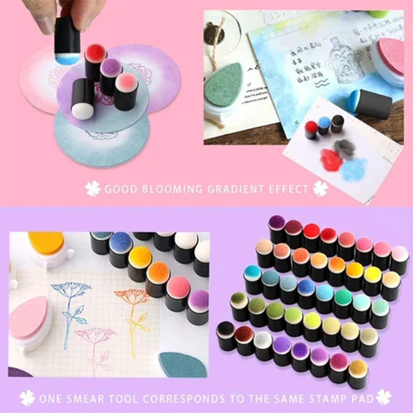 Finger Sponge Set - Clean Color Blending for Mess-Free Art