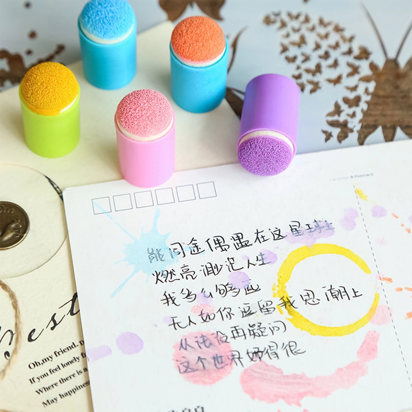 Finger Sponge Set - Clean Color Blending for Mess-Free Art