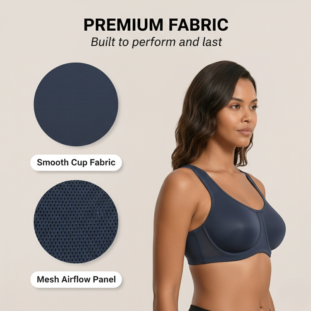 Steadfast™ – Outside-Wire High Impact Sports Bra for Fuller Busts