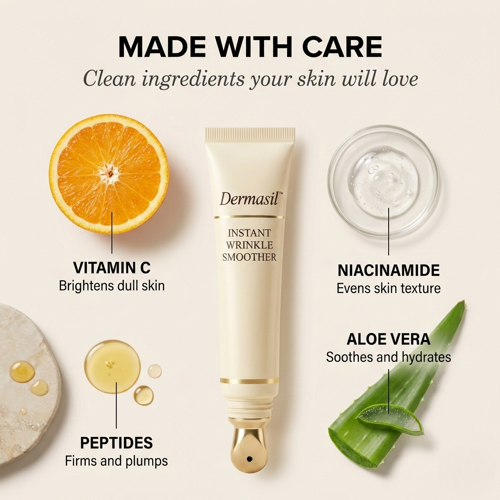 1 + 1 Free | Dermasil™ – Instant Wrinkle Smoothing Cream | Visibly Tightens & Fills Lines in 60 Seconds