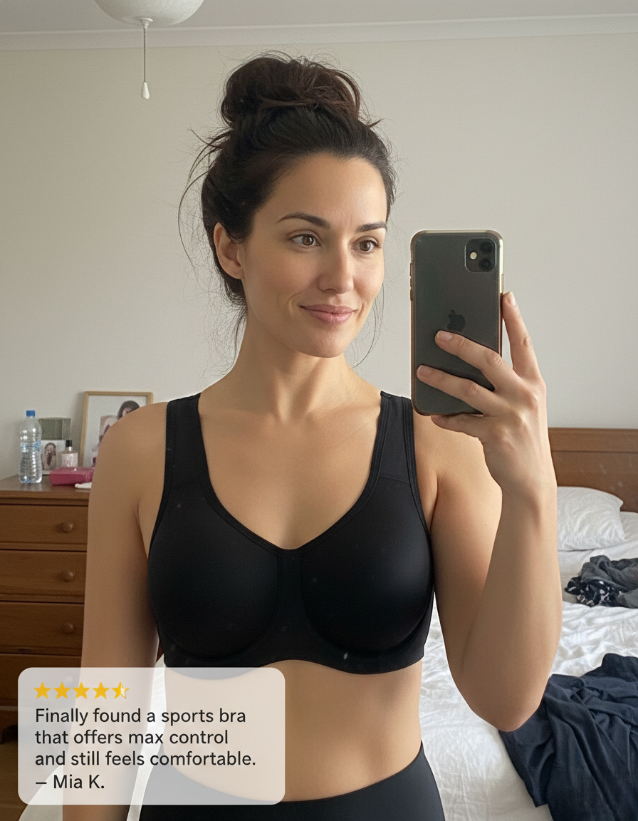 Steadfast™ – Outside-Wire High Impact Sports Bra for Fuller Busts
