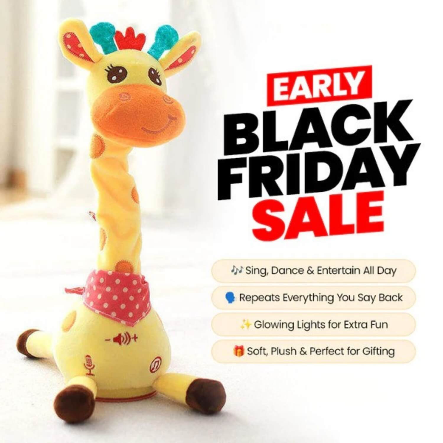 GroovaGiraffe™ — The Dancing, Talking, Musical Plush That Sparks Joy