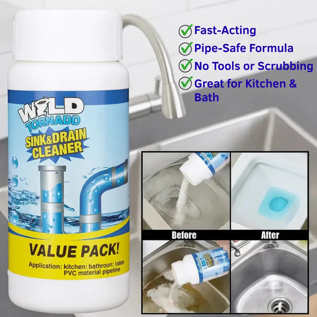 Strong Drain Cleaner – Clears Pipes in Minutes