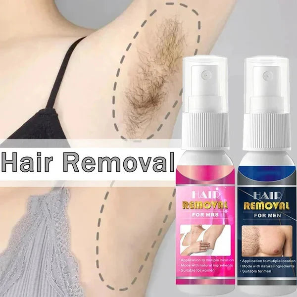 Hair Remover Spray - Pain-Free Formula, Sensitive Skin Care