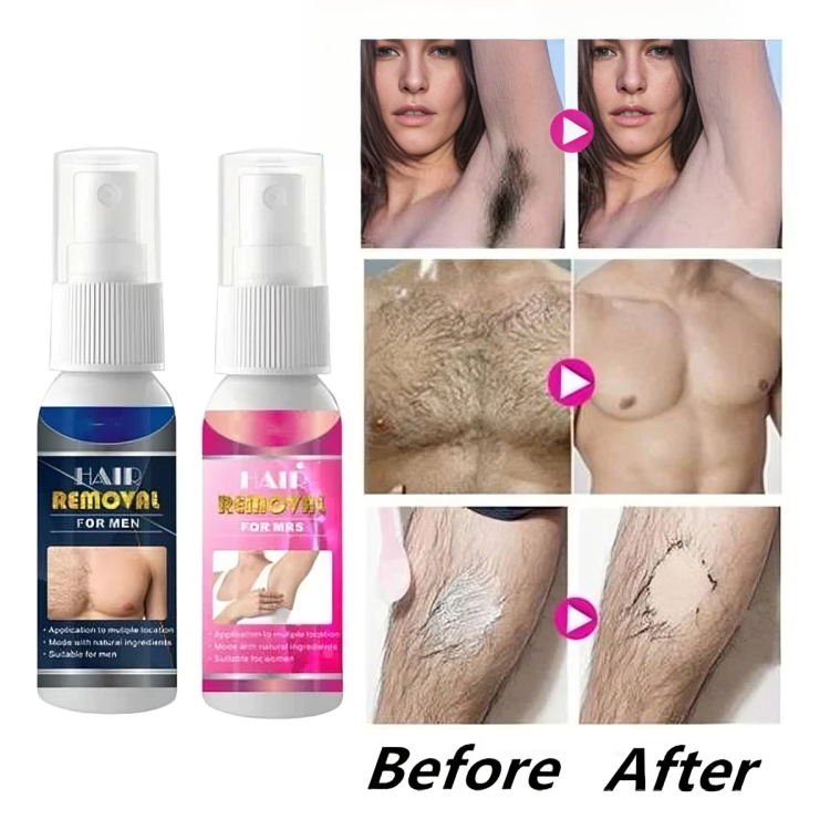 Hair Remover Spray - Pain-Free Formula, Sensitive Skin Care