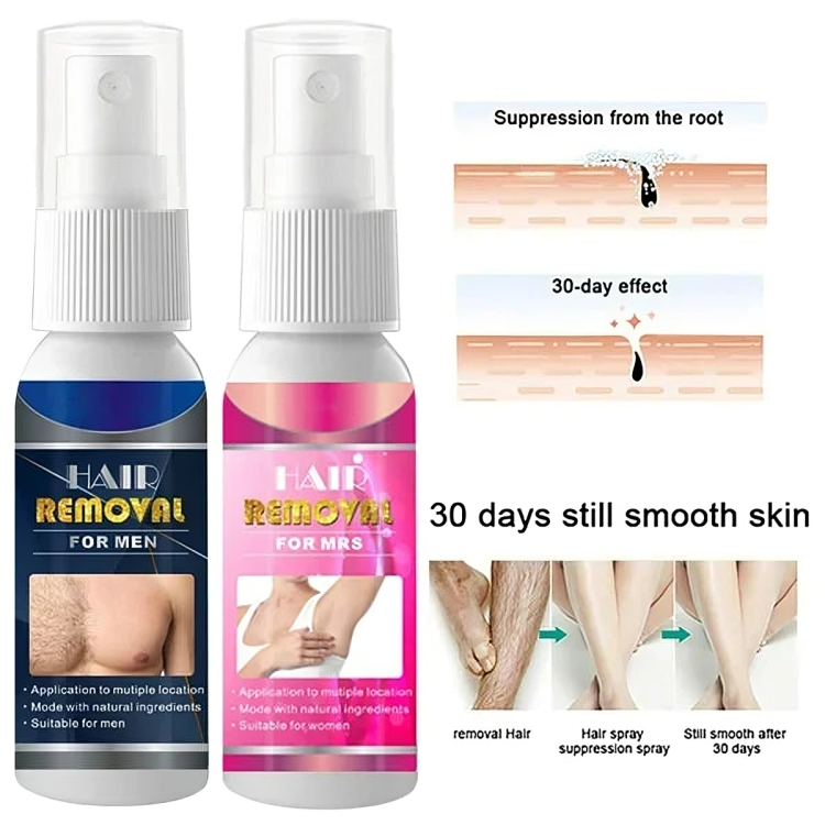 Hair Remover Spray - Pain-Free Formula, Sensitive Skin Care