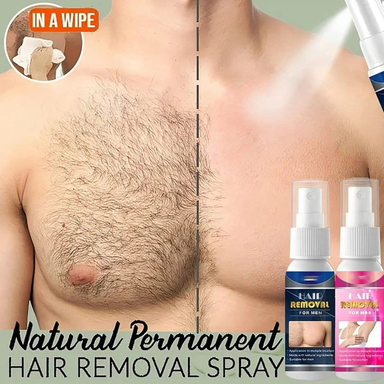 Hair Remover Spray - Pain-Free Formula, Sensitive Skin Care