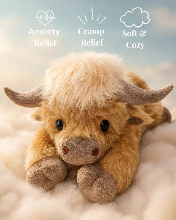 The CozyCalm Weighted Cow - A Hug You Can Heat Up