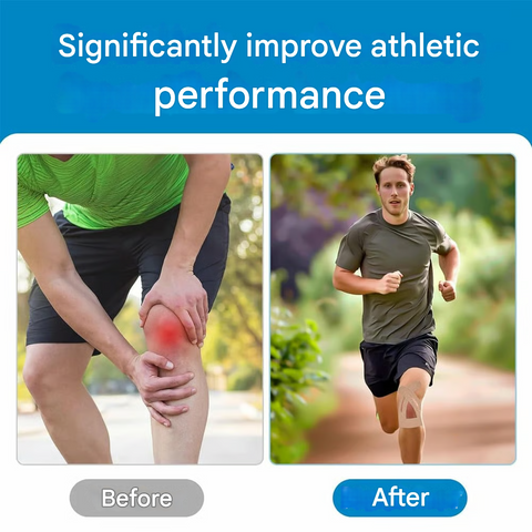 10 + 10 Free | Knee Support Tape - Pre-Cut Kinesiology Design