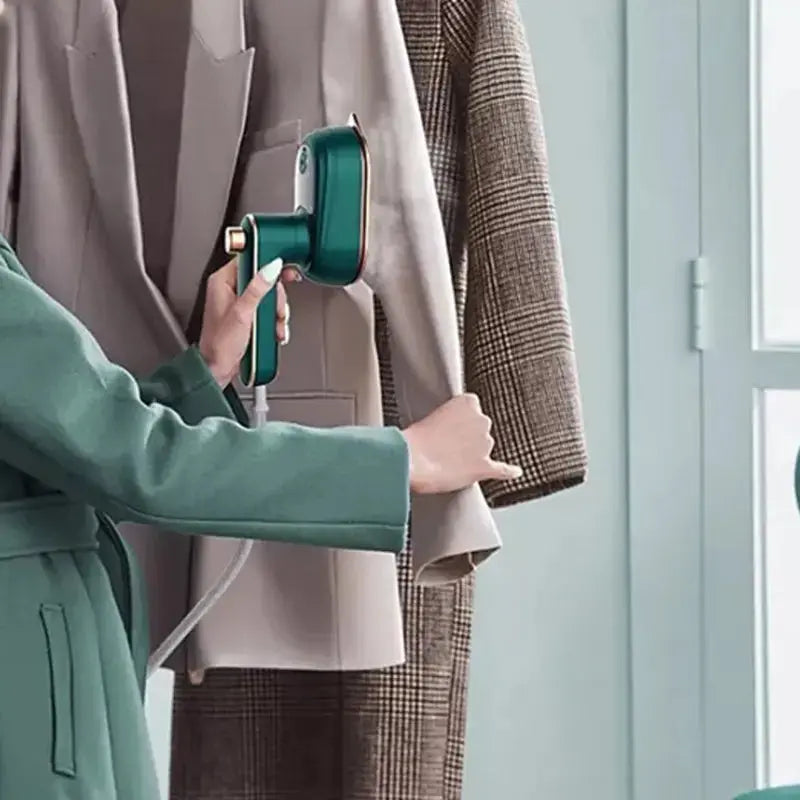 Compact 2-in-1 Mini Steam Iron for Effortless Wrinkle Removal