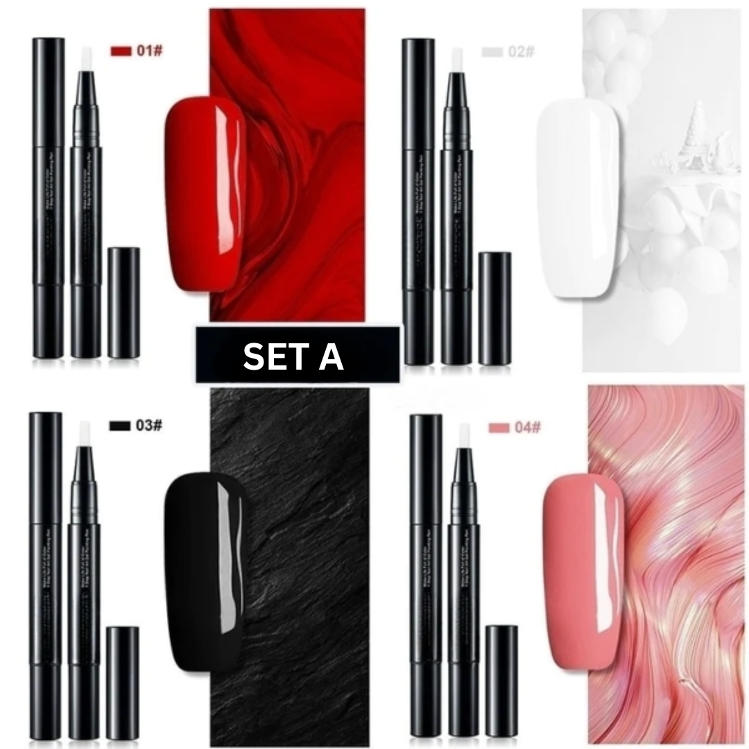Nail Art Gel Pens - Precision Tip with Long-Lasting Color