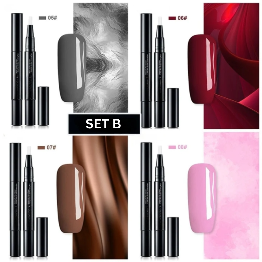 Nail Art Gel Pens - Precision Tip with Long-Lasting Color