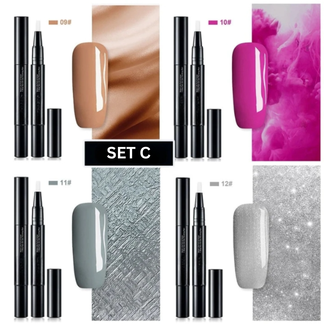 Nail Art Gel Pens - Precision Tip with Long-Lasting Color