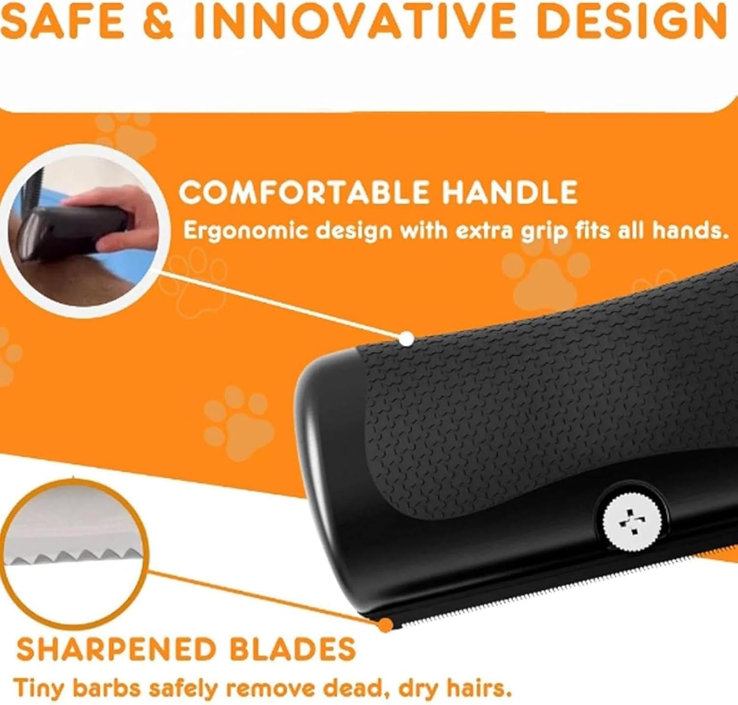 Pet Brush - Gentle Metal Blade Grooming