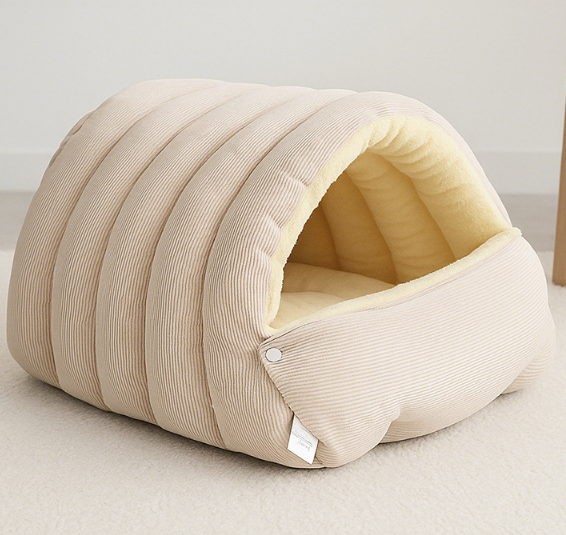 The Cozy Hideaway Pet Bed - Lock in Their Sweet Dreams