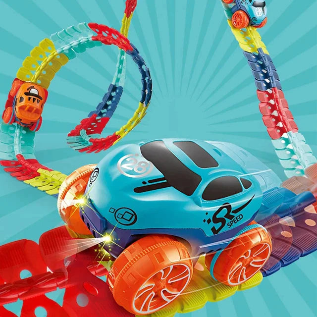 Race Track Toy - Flexible Changeable Track