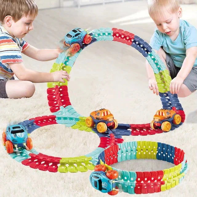 Race Track Toy - Flexible Changeable Track