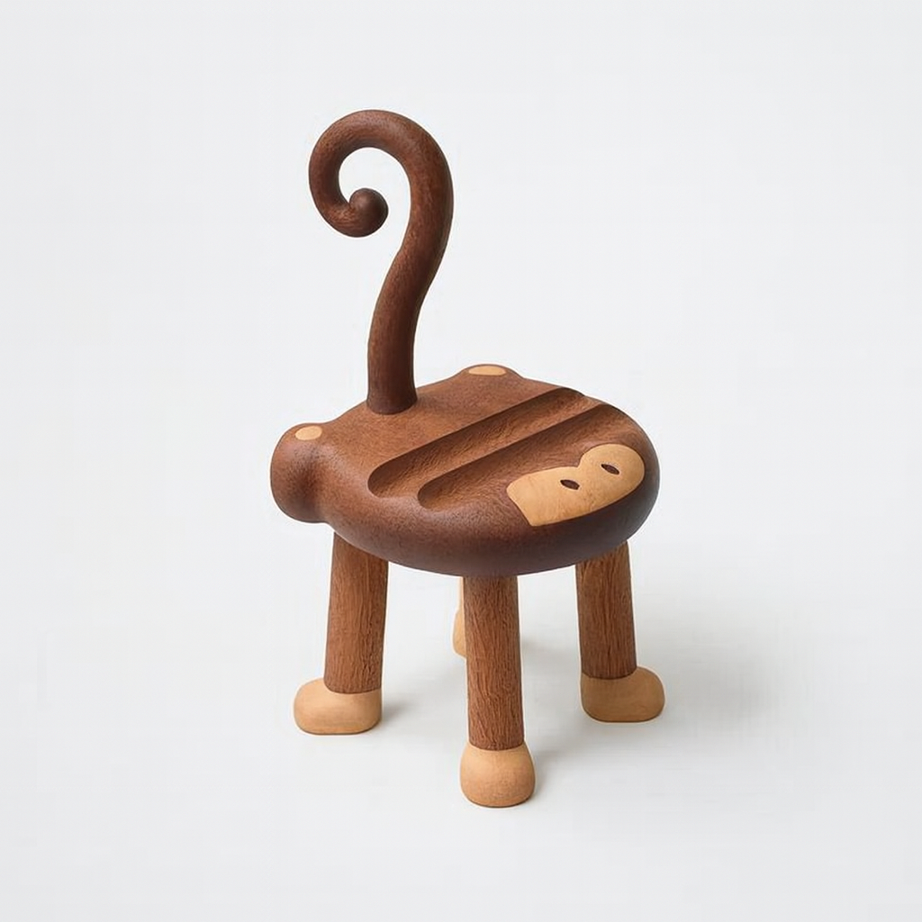 Animal Cell Phone Stand Wooden