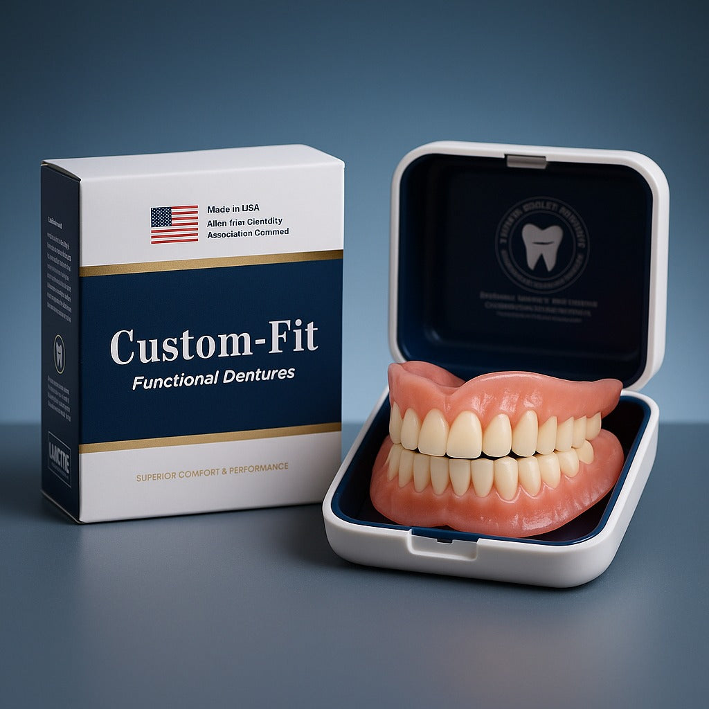 Comfort-Fit Flexible Dentures – Natural Look Easy Wear & Removal