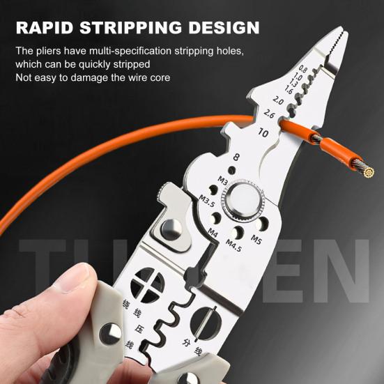 Wire Stripper Pliers - Precise Cutting & Crimping