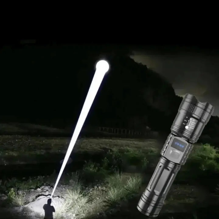 Ultra-Bright Waterproof Torch – Long-Range & Rechargeable