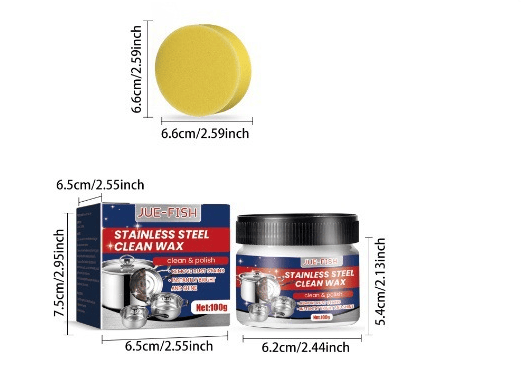 Magical Nano-Technology Stainless Steel Cleaning Paste - Surface Safe, No Residue