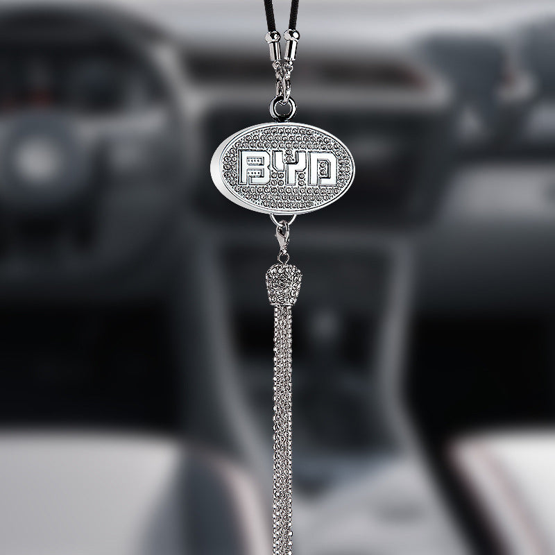 Rearview Mirror Diamond Perfume Pendant